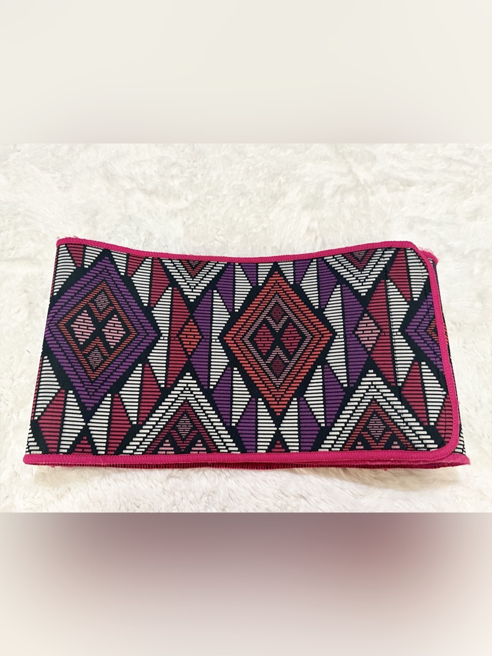 Waist Slimmer Belt For Training Purple Pink Aztec Geometric Pattern